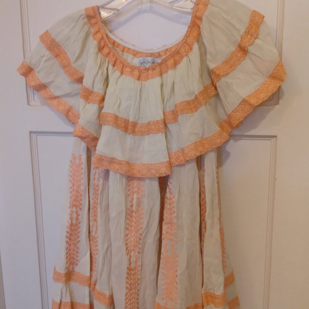 NEW ANTHROPOLOGIE Eyes Of Simone PEASANT TOP OFF THE SHOULDER BLOUSE